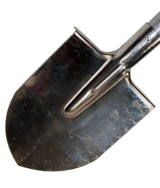 Лопата штыковая «Галлея» нерж. сталь с алюминиевым черенком